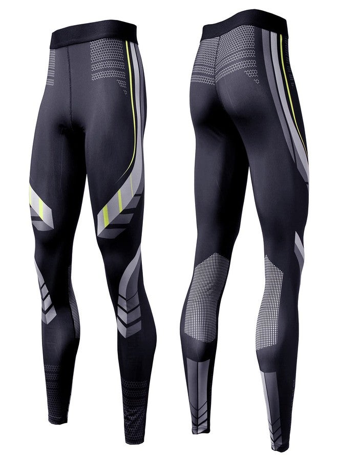OEBLD Compression Pants Men UV Blocking Running Tights 1 or 2 Pack Gym Yoga Leggings for Athletic Workout - Image 5